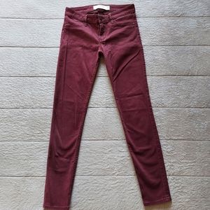 Abercrombie & Fitch Burgundy Skinny Jeans Size 2